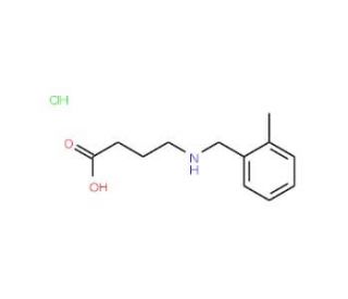 4-{[(2-methylphenyl)methyl]amino}butanoic acid hydrochloride (CAS 1181458-44-5) - chemical structure image