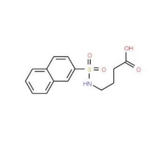 4-[(2-naphthylsulfonyl)amino]butanoic acid - chemical structure image