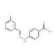 4-[(2E)-2-[(3-fluorophenyl)methylidene]hydrazin-1-yl]benzoic acid - chemical structure image