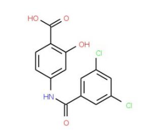 4-[(3,5-dichlorobenzoyl)amino]-2-hydroxybenzoic acid (CAS 926196-67-0) - chemical structure image
