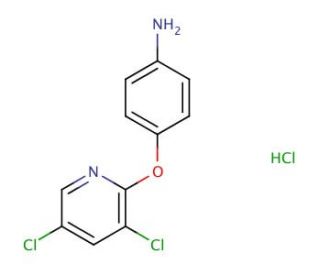 4-[(3,5-dichloropyridin-2-yl)oxy]aniline hydrochloride - chemical structure image