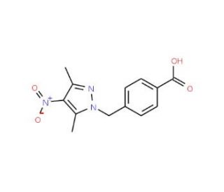 4-[(3,5-dimethyl-4-nitro-1H-pyrazol-1-yl)methyl]benzoic acid - chemical structure image