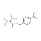 4-[(3,5-dimethyl-4-nitro-1H-pyrazol-1-yl)methyl]benzoic acid - chemical structure image