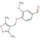 4-[(3,5-dimethylisoxazol-4-yl)methoxy]-3-methoxybenzaldehyde - chemical structure image
