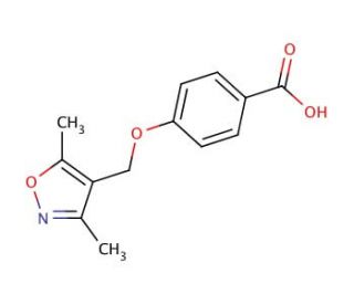 4-[(3,5-dimethylisoxazol-4-yl)methoxy]benzoic acid - chemical structure image