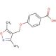 4-[(3,5-dimethylisoxazol-4-yl)methoxy]benzoic acid - chemical structure image