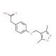 {4-[(3,5-dimethylisoxazol-4-yl)methoxy]phenyl}acetic acid - chemical structure image