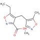 4-[(3,5-Dimethylisoxazol-4-yl)methyl]-5-ethylisoxazole-3-carboxylic acid - chemical structure image