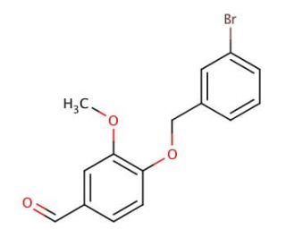 4-[(3-Bromobenzyl)oxy]-3-methoxybenzaldehyde - chemical structure image