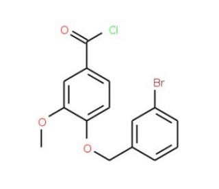 4-[(3-bromobenzyl)oxy]-3-methoxybenzoyl chloride - chemical structure image