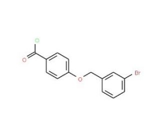 4-[(3-bromobenzyl)oxy]benzoyl chloride - chemical structure image
