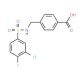 4-({[(3-chloro-4-fluorophenyl)sulfonyl]amino}methyl)benzoic acid (CAS 690646-06-1) - chemical structure image