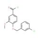 4-[(3-chlorobenzyl)oxy]-3-methoxybenzoyl chloride - chemical structure image