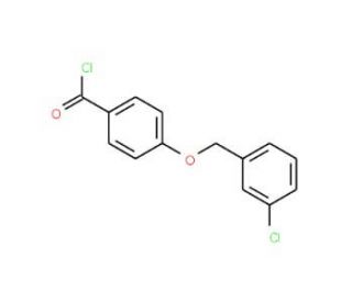 4-[(3-chlorobenzyl)oxy]benzoyl chloride - chemical structure image