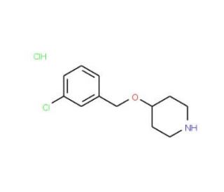 4-[(3-Chlorobenzyl)oxy]piperidine hydrochloride - chemical structure image