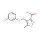 4-[(3-Chlorophenoxy)methyl]-5-methylisoxazole-3-carboxylic acid - chemical structure image