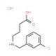4-{[(3-chlorophenyl)methyl]amino}butanoic acid hydrochloride - chemical structure image