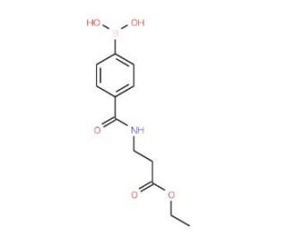 4-[(3-Ethoxy-3-oxopropyl)carbamoyl]benzeneboronic acid (CAS 850568-19-3) - chemical structure image