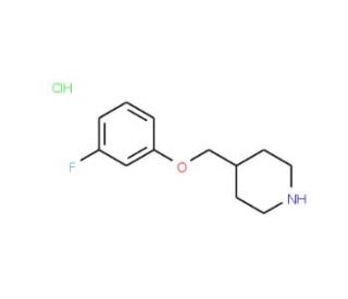 4-[(3-Fluorophenoxy)methyl]piperidinehydrochloride (CAS 614731-38-3) - chemical structure image