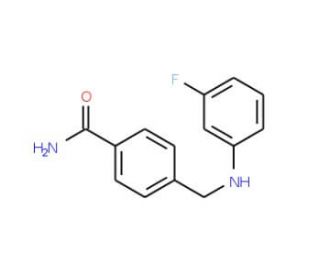 4-{[(3-fluorophenyl)amino]methyl}benzamide - chemical structure image