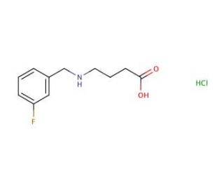 4-{[(3-fluorophenyl)methyl]amino}butanoic acid hydrochloride - chemical structure image