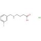 4-{[(3-fluorophenyl)methyl]amino}butanoic acid hydrochloride - chemical structure image