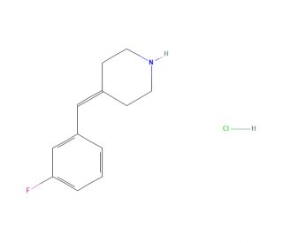 4-[(3-fluorophenyl)methylidene]piperidine hydrochloride - chemical structure image