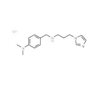 {4-[(3-Imidazol-1-yl-propylamino)-methyl]-phenyl}-dimethyl-amine hydrochloride - chemical structure image