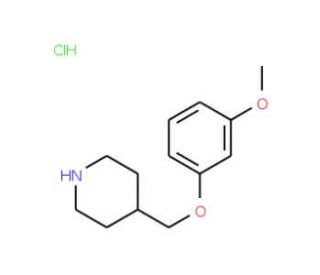 4-[(3-Methoxyphenoxy)methyl]piperidinehydrochloride (CAS 614731-25-8) - chemical structure image