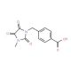 4-[(3-methyl-2,4,5-trioxoimidazolidin-1-yl)methyl]benzoic acid - chemical structure image