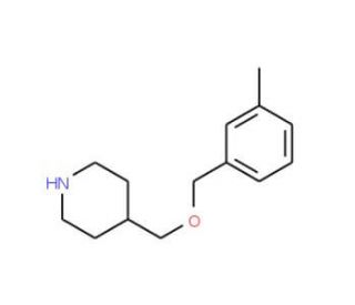 4-{[(3-Methylbenzyl)oxy]methyl}piperidine - chemical structure image