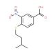 4-[(3-methylbutyl)thio]-3-nitrobenzoic acid - chemical structure image