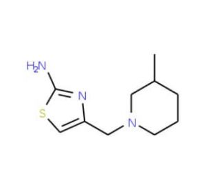 4-[(3-methylpiperidin-1-yl)methyl]-1,3-thiazol-2-amine - chemical structure image