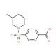 4-[(3-methylpiperidin-1-yl)sulfonyl]benzoic acid - chemical structure image