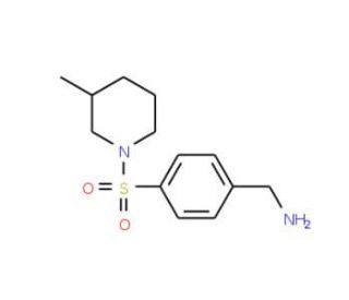 {4-[(3-methylpiperidine-1-)sulfonyl]phenyl}methanamine - chemical structure image