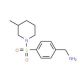 {4-[(3-methylpiperidine-1-)sulfonyl]phenyl}methanamine - chemical structure image