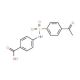 4-{[(4-acetylphenyl)sulfonyl]amino}benzoic acid - chemical structure image