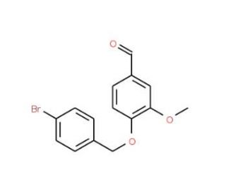 4-[(4-bromophenyl)methoxy]-3-methoxybenzaldehyde (CAS 352455-48-2) - chemical structure image
