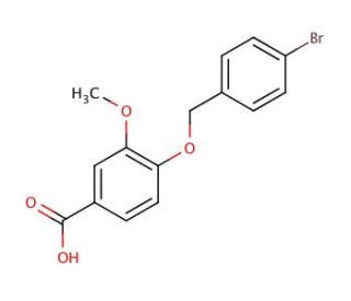 4-[(4-bromophenyl)methoxy]-3-methoxybenzoic acid - chemical structure image