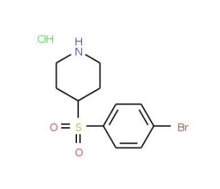 4-[(4-Bromophenyl)sulfonyl]piperidine hydrochloride (CAS 226400-32-4) - chemical structure image