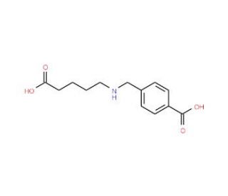 4-{[(4-carboxybutyl)amino]methyl}benzoic acid - chemical structure image