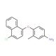 4-[(4-Chloro-1-naphthyl)oxy]-3-methylphenylamine - chemical structure image