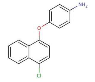 4-[(4-Chloro-1-naphthyl)oxy]aniline (CAS 20127-97-3) - chemical structure image