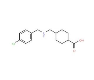 4-{[(4-Chlorobenzyl)amino]-methyl}cyclohexanecarboxylic acid - chemical structure image