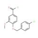 4-[(4-chlorobenzyl)oxy]-3-methoxybenzoyl chloride - chemical structure image