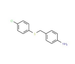 4-{[(4-Chlorophenyl)sulfanyl]methyl}phenylamine (CAS 6969-14-8) - chemical structure image