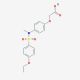 {4-[(4-Ethoxy-benzenesulfonyl)-methyl-amino]-phenoxy}-acetic acid - chemical structure image