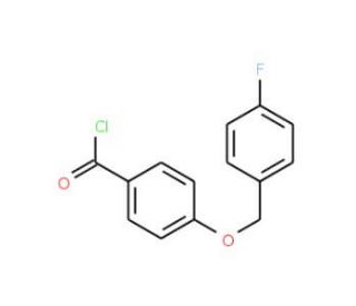 4-[(4-fluorobenzyl)oxy]benzoyl chloride - chemical structure image