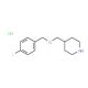 4-{[(4-Fluorobenzyl)oxy]methyl}piperidine hydrochloride - chemical structure image