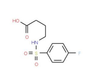 4-{[(4-fluorophenyl)sulfonyl]amino}butanoic acid - chemical structure image